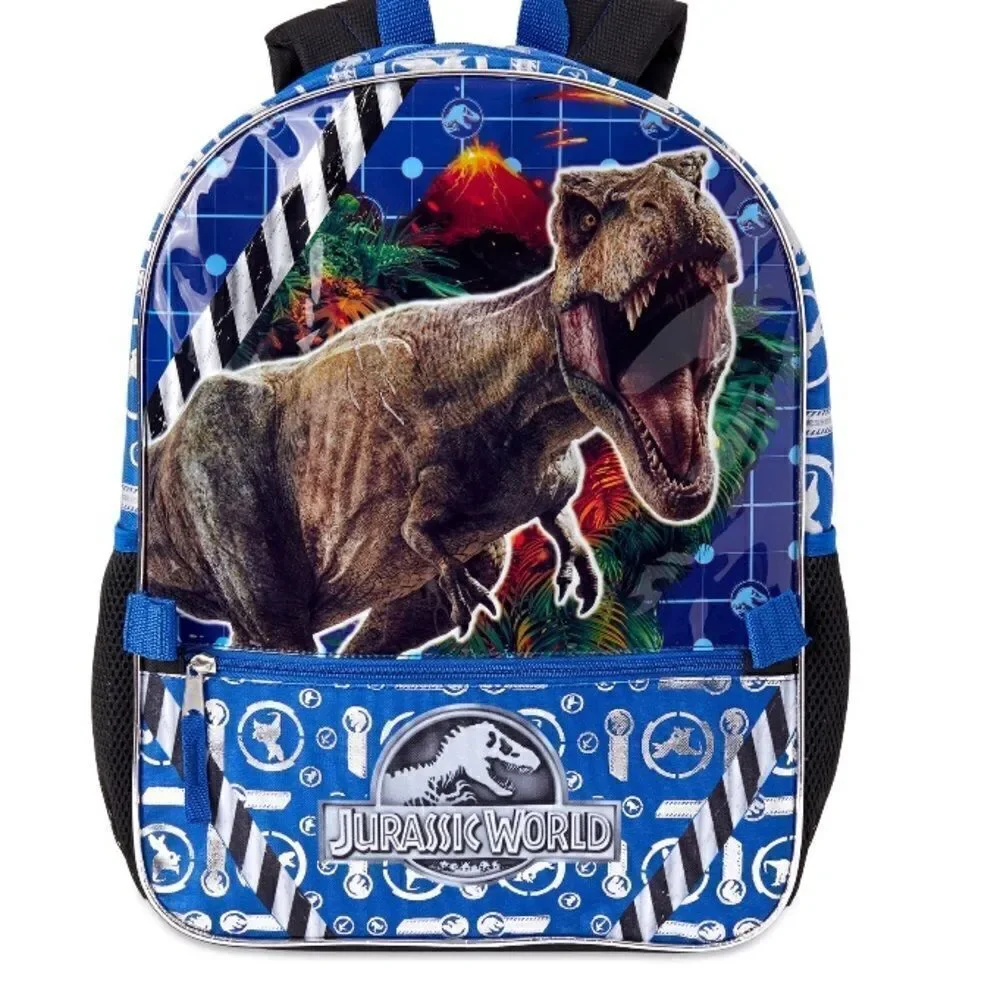 Jurassic World dinosaur backpack with lunch box